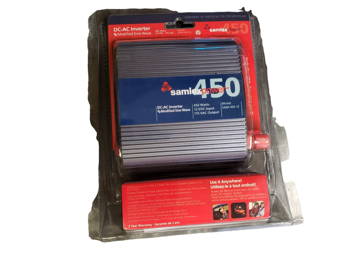 Samlex America (SAM-450-12) SAM Series Modified Sine Wave Inverter - NEW/NO BOX - FreemanLiquidators - [product_description]