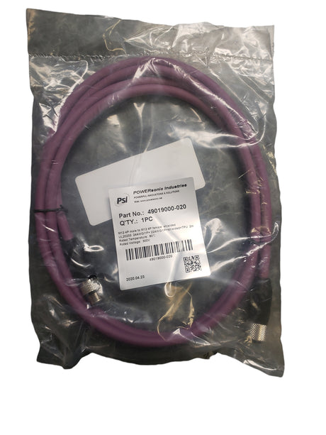 Powersonic Industries M12 4P Male to M12 4P Female Cord 49019000-020 - NEW IN ORIGINAL PACKAGING - FreemanLiquidators - [product_description]