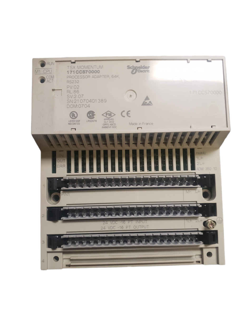 Schneider Electric 170ADM35010 discrete I/O module Modicon Momentum - 16 I/O solid state - NEW IN BOX - FreemanLiquidators - [product_description]