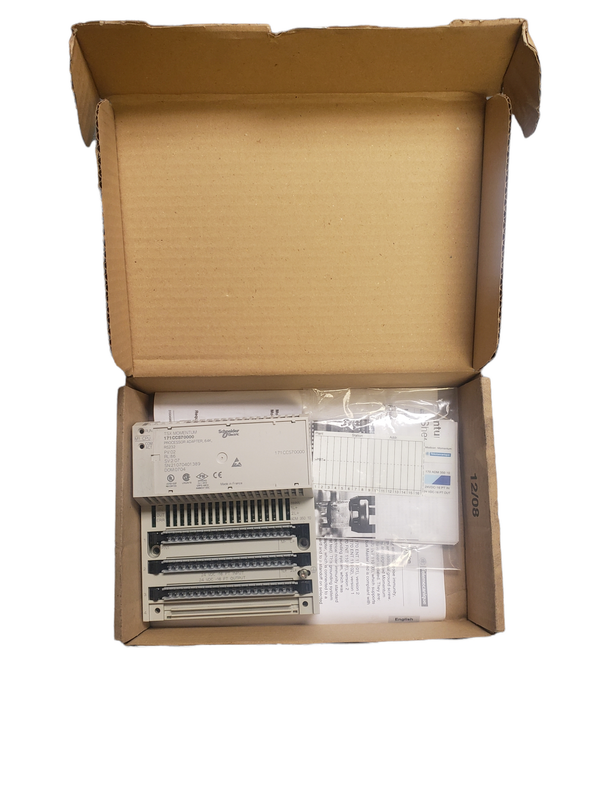 Schneider Electric 170ADM35010 discrete I/O module Modicon Momentum - 16 I/O solid state - NEW IN BOX - FreemanLiquidators - [product_description]