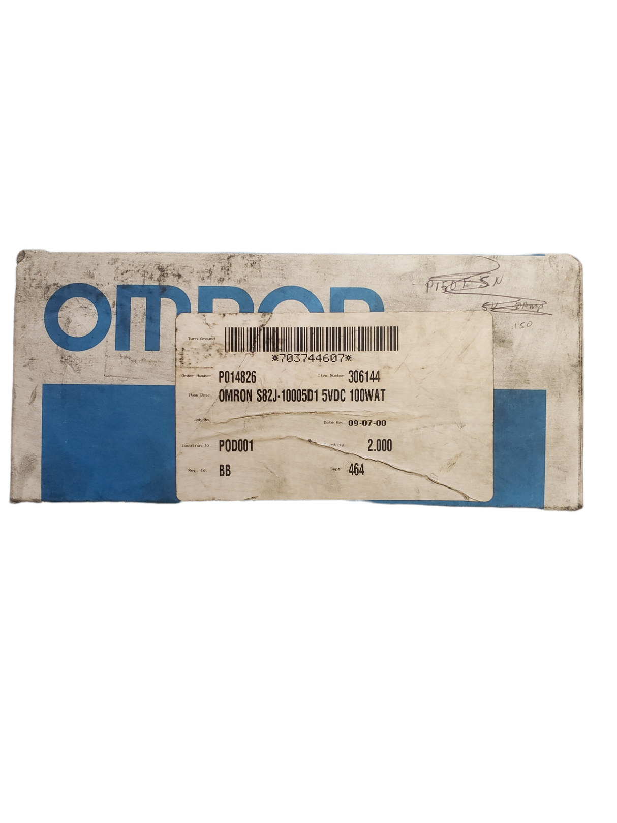 Omron, S82J-10005D1, Power Supply, 5VDC, 100W - NEW IN BOX - FreemanLiquidators - [product_description]