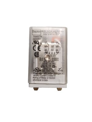 Dayton 1A487N Relay 24VDC - NEW IN ORIGINAL PACKAGING - FreemanLiquidators - [product_description]