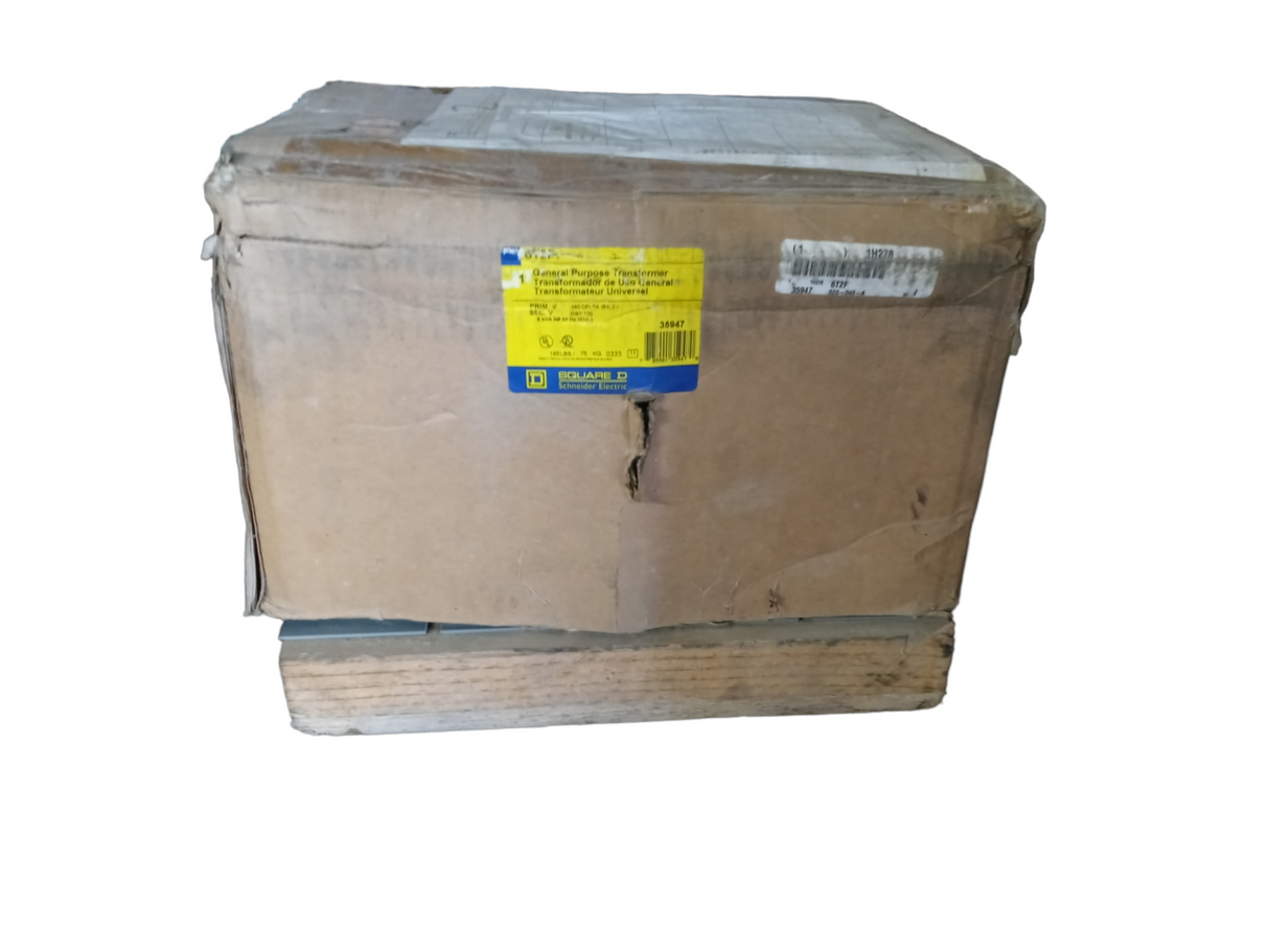 SQUARE D, 6T2F, Three Phase, Transformer, 6kVA, 480V (Cosmetic Damages From Long Term Storage) - FreemanLiquidators - [product_description]