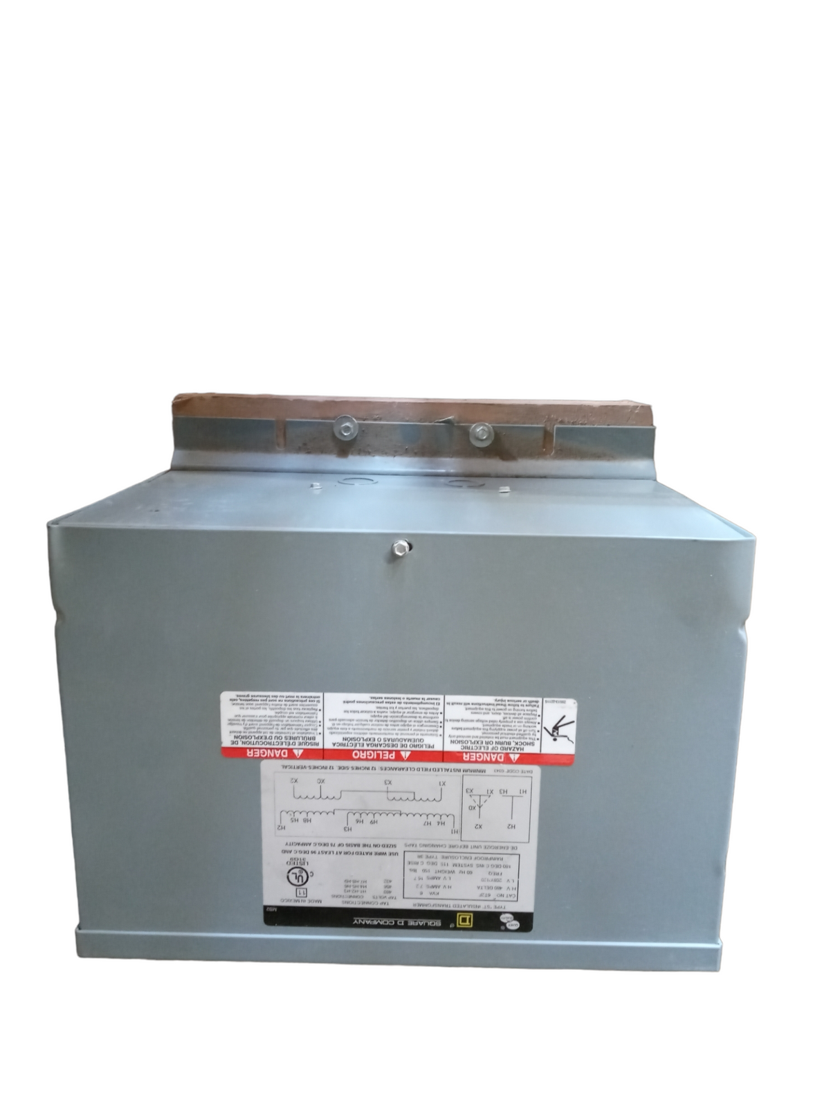 SQUARE D, 6T2F, Three Phase, Transformer, 6kVA, 480V (Cosmetic Damages From Long Term Storage) - FreemanLiquidators - [product_description]