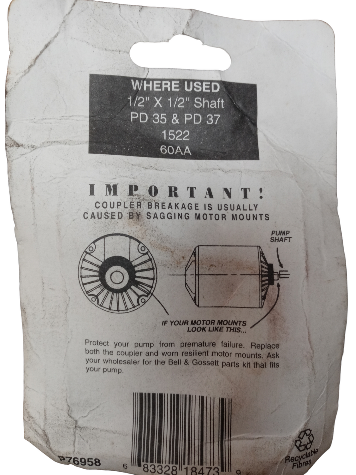 BELL & GOSSETT Series 118473 Cast Iron Replacement Coupler 1/2 X 1/2 - New In Original Packaging - FreemanLiquidators - [product_description]