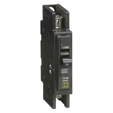 SQUARE D Mini Circuit Breaker, QOU120, 20 A, 120/240V AC, 1 Pole, Surface/DIN Rail Mounting Style, - NEW IN BOX - FreemanLiquidators - [product_description]