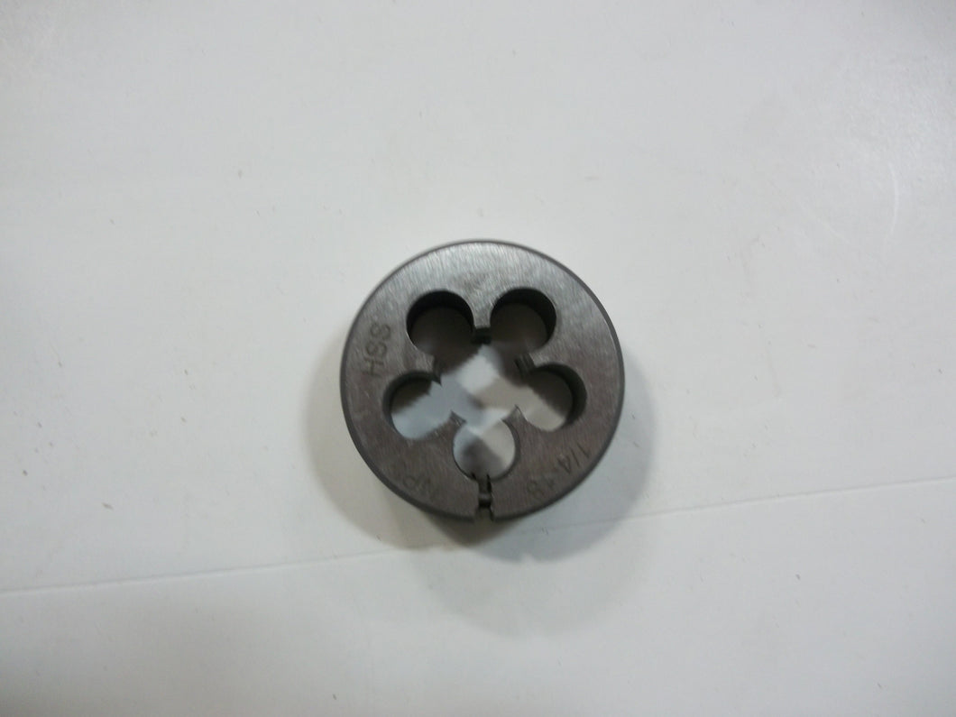 NPS Right Hand H.S.S.Adjustable Round Pipe Dies - Cutting Direction: Right Hand, Outside Diameter: 1-1/2