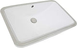 Nantucket Sinks, UM-2112-W, Rectangle, Undermount, Ceramic, Vanity Sink, White - NEW IN BOX - FreemanLiquidators - [product_description]