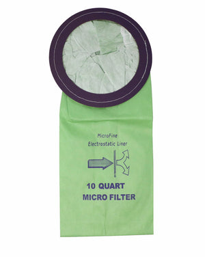 Eco Green Micro-Lined 2-Ply Back Pack Vacuum Bags (10/Pk) - FreemanLiquidators