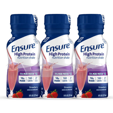 Ensure High Protein Nutritional Shake, Strawberry, 8 fl oz, 6 Ct STORE PICKUP ONLY - FreemanLiquidators - [product_description]