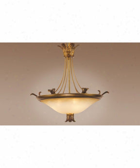 Authenticity - Marbella Gold - Three Light Gold Up Chandelier 10-0027-03-03