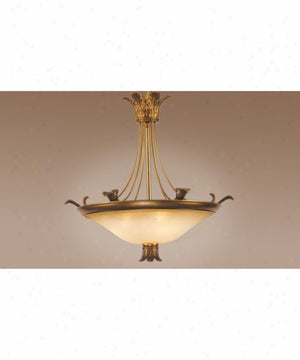 Authenticity - Marbella Gold - Three Light Gold Up Chandelier 10-0027-03-03
