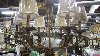 Authenticity - Marbella Gold - Six Light Gold Up Chandelier 10-0028-06-03