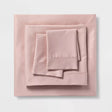 500 Thread Count Queen Blush Tri-Ease Sheet Set - Threshold - FreemanLiquidators - [product_description]