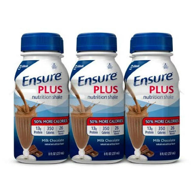 Ensure Plus Nutrition Shake, Milk Chocolate, 8 fl oz, 6 Bottles STORE PICKUP ONLY - FreemanLiquidators - [product_description]