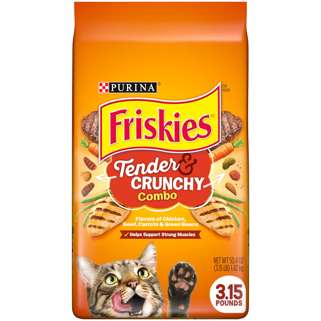 Friskies Tender & Crunchy Combo Dry Cat Food, 3.15 lb Bag STORE PICK UP ONLY - FreemanLiquidators - [product_description]