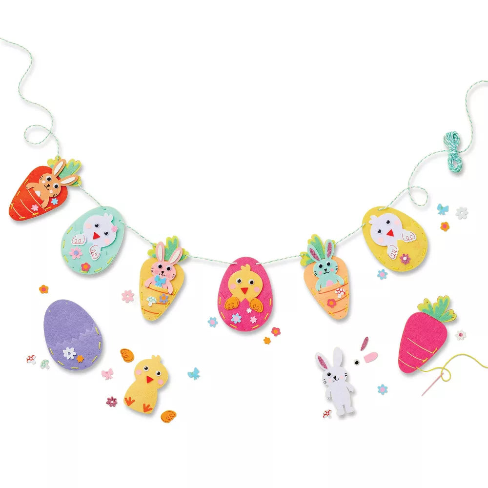 Create-Your-Own Easter Kids' Garland Kit - Mondo Llama - FreemanLiquidators - [product_description]