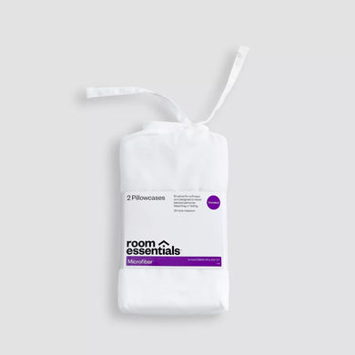 Microfiber White King Pillowcase Set - Room Essentials - FreemanLiquidators - [product_description]