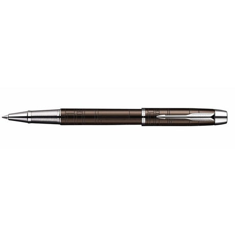 PARKER IM PREMIUM BROWN METAL CHISELED, BALLPOINT PEN WITH BLACK REFILL