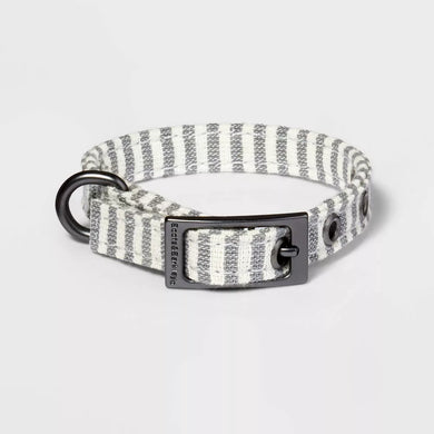 Striped Fashion Dog Collar with Pin Buckle - Boots & Barkley- XS - FreemanLiquidators - [product_description]