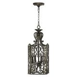 Quorum International 6863-6-54 Classic Bronze Six Light Foyer Chandelier from the Gabrielle Collection