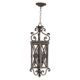 Quorum International 6923-3-87 Byzantine Bronze Three Light Foyer Pendant from the Sebastiano Collection