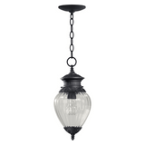 Quorum International 7905-1-93 Charcoal Single Light Outdoor Pendant from the Bonfils Collection