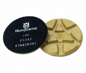 HUSQVARNA Polishing Pads,P1243 100 Grit 3" A97947