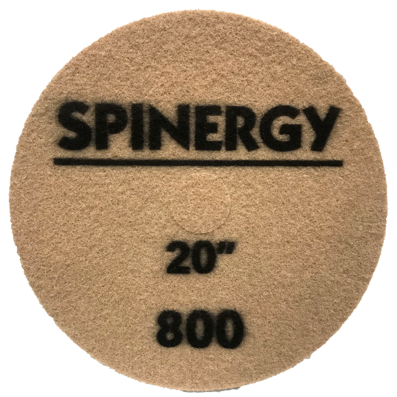 Hydro-Force, Stone Polishing Pad, Spinergy, Red, 800 Grit, 20" 1650-2332