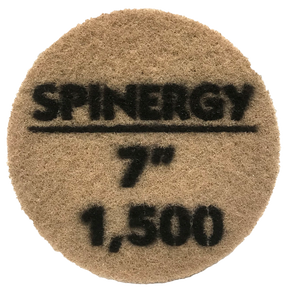 Hydro-Force, Stone Polishing Pad, Spinergy, Purple, 1,500 Grit, 7" 1651-2131