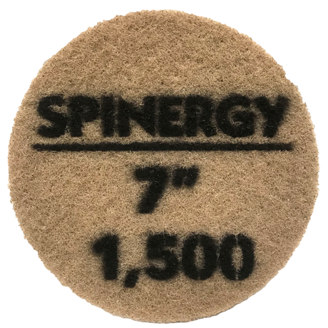 Hydro-Force, Stone Polishing Pad, Spinergy, Purple, 1,500 Grit, 7" 1651-2131