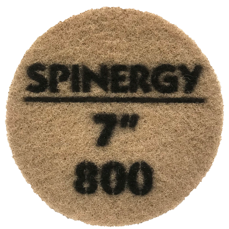 Hydro-Force, Stone Polishing Pad, Spinergy, Red, 800 Grit, 7" 1652-2132