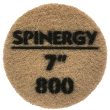 Hydro-Force, Stone Polishing Pad, Spinergy, Red, 800 Grit, 7" 1652-2132