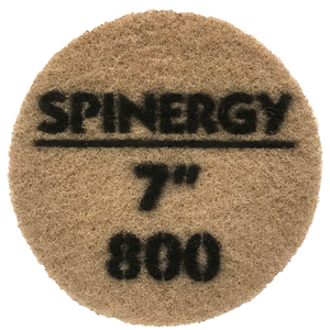 Hydro-Force, Stone Polishing Pad, Spinergy, Red, 800 Grit, 7" 1652-2132