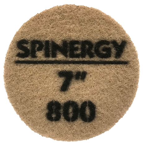 Hydro-Force, Stone Polishing Pad, Spinergy, Red, 800 Grit, 7" 1652-2132