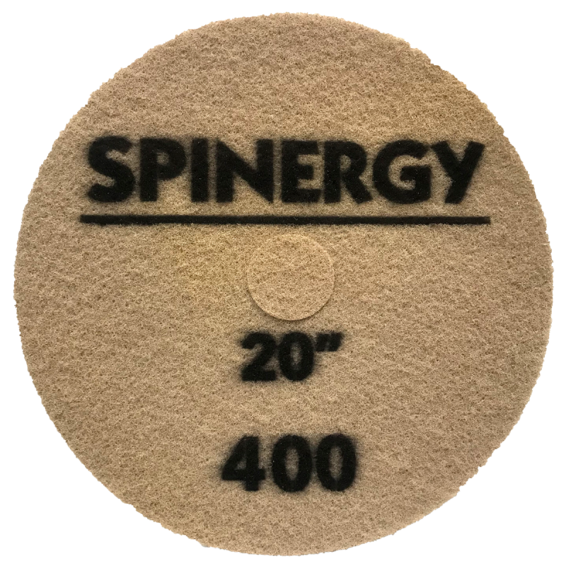 Hydro-Force, Stone Polishing Pad, Spinergy, Black, 400 Grit, 20" 1655-2236