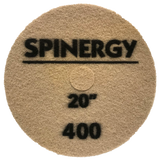 Hydro-Force, Stone Polishing Pad, Spinergy, Black, 400 Grit, 20" 1655-2236