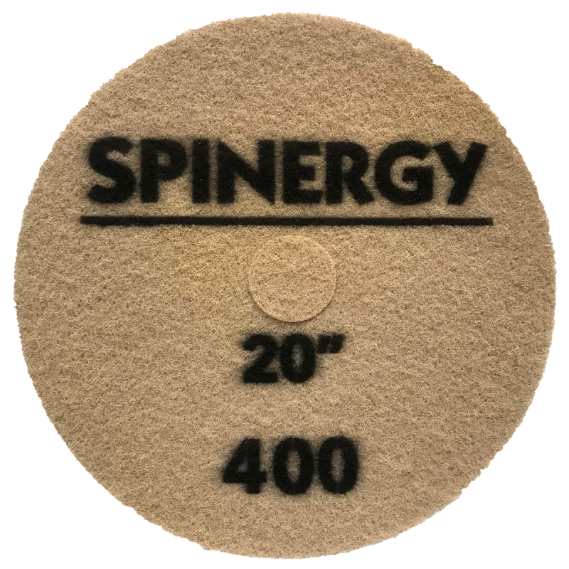 Hydro-Force, Stone Polishing Pad, Spinergy, Black, 400 Grit, 20