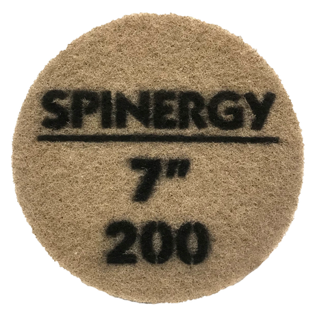 Hydro-Force, Stone Polishing Pad, Spinergy, Brown, 200 Grit, 7" 1659-2038