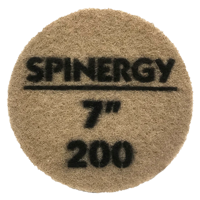 Hydro-Force, Stone Polishing Pad, Spinergy, Brown, 200 Grit, 7