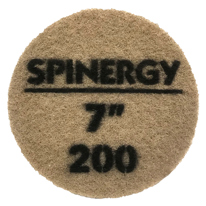 Hydro-Force, Stone Polishing Pad, Spinergy, Brown, 200 Grit, 7