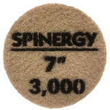 Hydro-Force, Stone Polishing Pad, Spinergy, Blue, 3,000 Grit, 7" 1658-2037