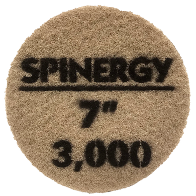Hydro-Force, Stone Polishing Pad, Spinergy, Blue, 3,000 Grit, 7