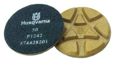 Husqvarna Polishing Pads, 50 Grit 3 in P1242 574458201 A97946