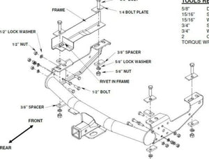 Draw-Tite Class 4 Trailer Hitch For 1971-2007 Chevrolet Dodge Ford GMC & Toyota - FreemanLiquidators - [product_description]