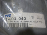 Aluminum Oxide Sanding Belt - Length: 48", Width: 6", Grit: 40, 53-003-040 - FreemanLiquidators