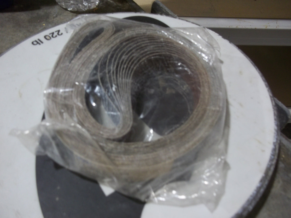 Aluminum Oxide Sanding Belt - Length: 42", Width: 1", Grit: 80, 53-001-080 - FreemanLiquidators