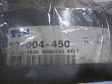 Aluminum Oxide Sanding Belt - Length: 132", Width: 2", Grit: 180, 53-004-450 - FreemanLiquidators