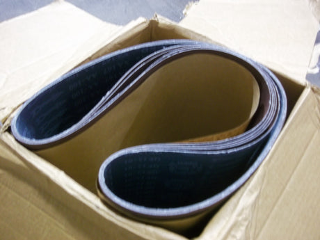 Aluminum Oxide Sanding Belt - Length: 60", Width: 37", Grit: 100, 53-011-635