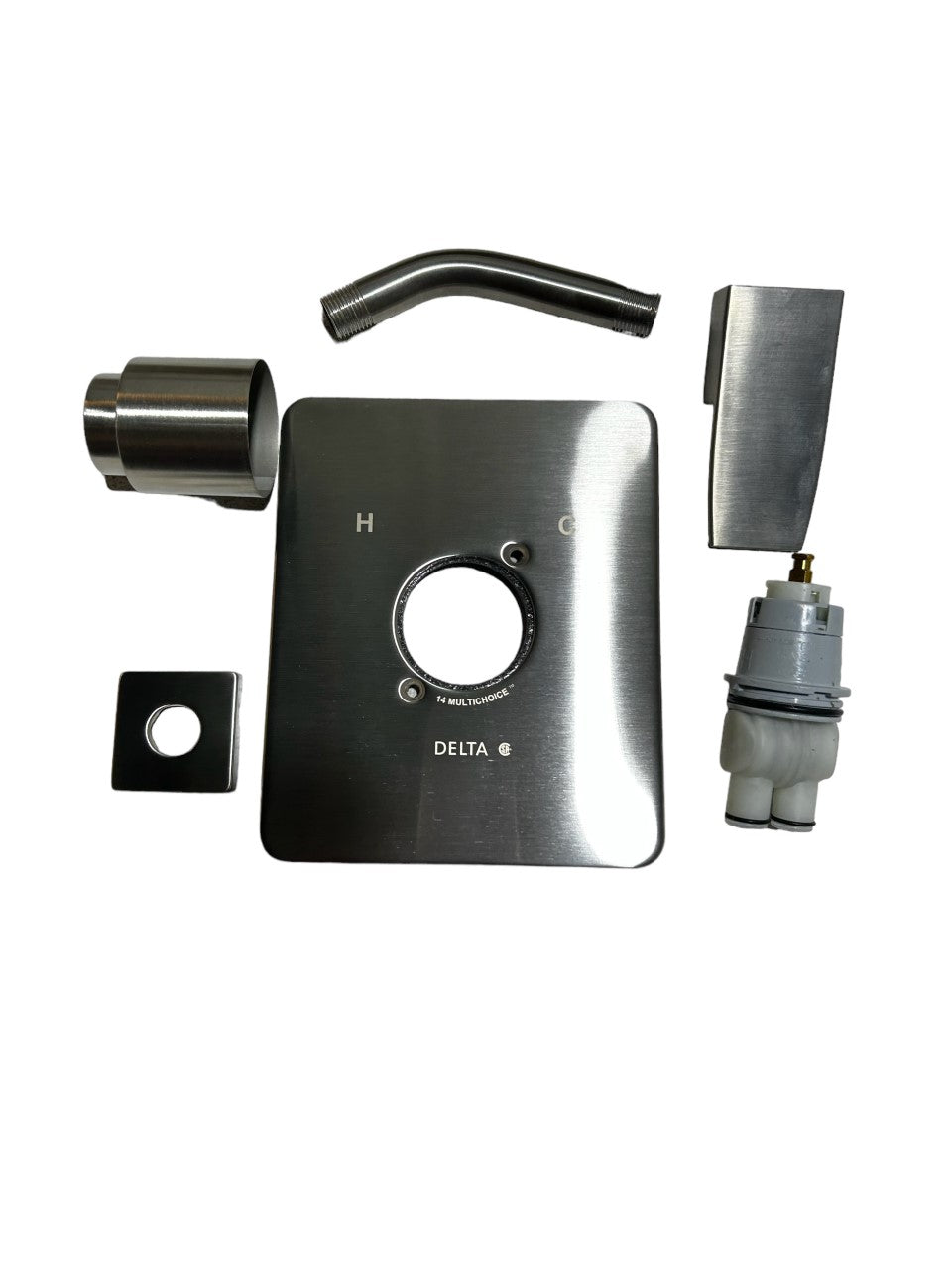T14467 Ss Shower Head Delta Faucet T14467-SS-PP - Bañera Y Ducha Moderna, Acero Delta Ara Shower Head Monitor